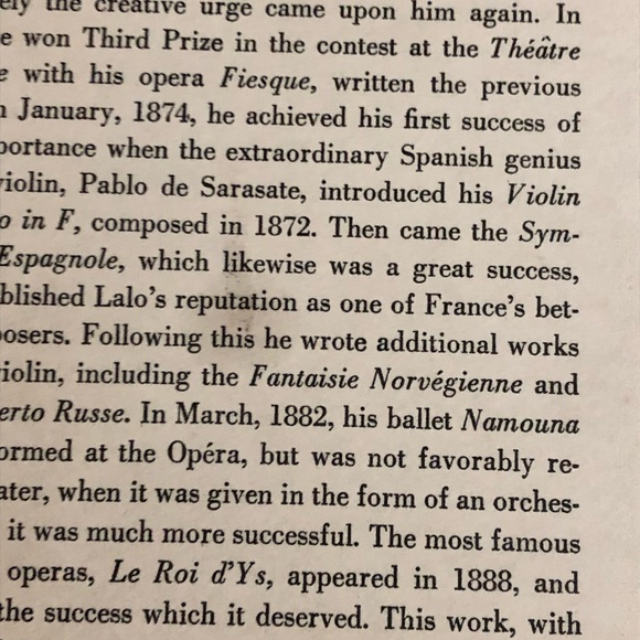 30's "Symphonie Espagnole Op 21" Album - Classical Music - Violin Symphony - Picture 7 of 11